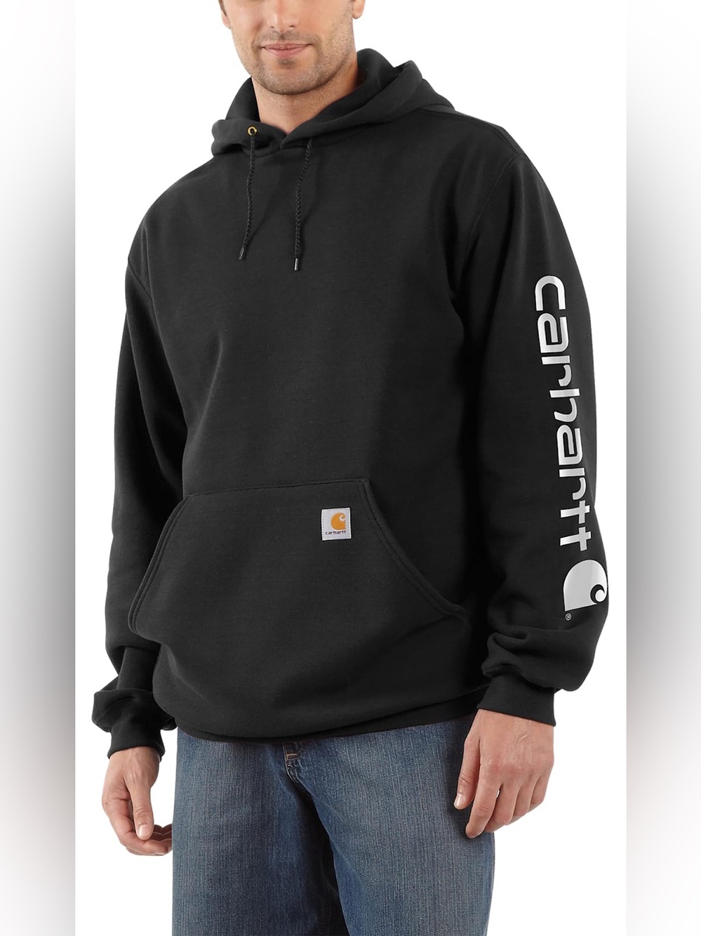 Carhartt Loose-Fit Midweight Logo Long-Sleeve Hoodie Size‎ 2XL